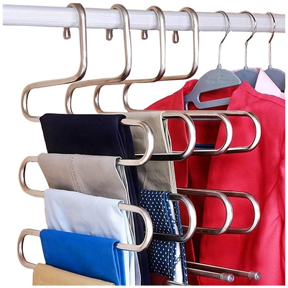 3 Pieces Stainless Steel Clothes Hangers Closet